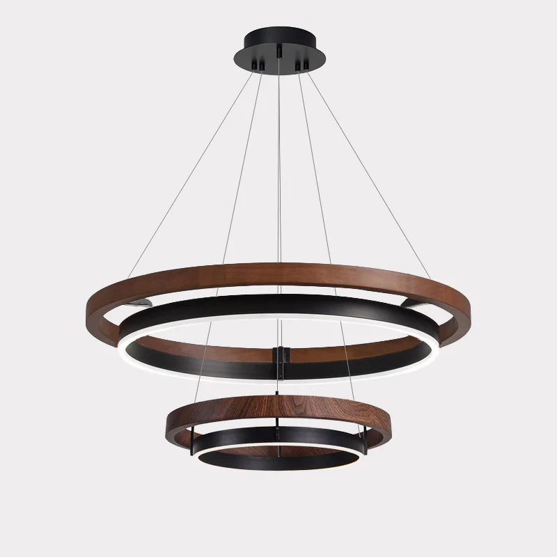 WOMO Circular Led Wood Chandelier-WM2492 - Image 48