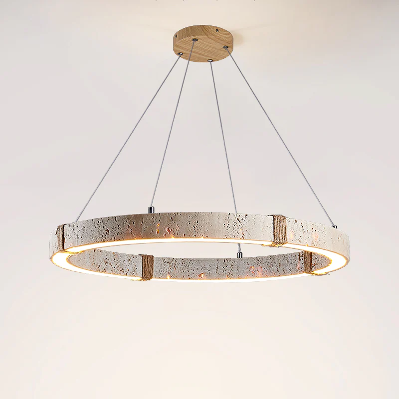 WOMO Circular Travertine Chandelier-WM3061 - Image 11