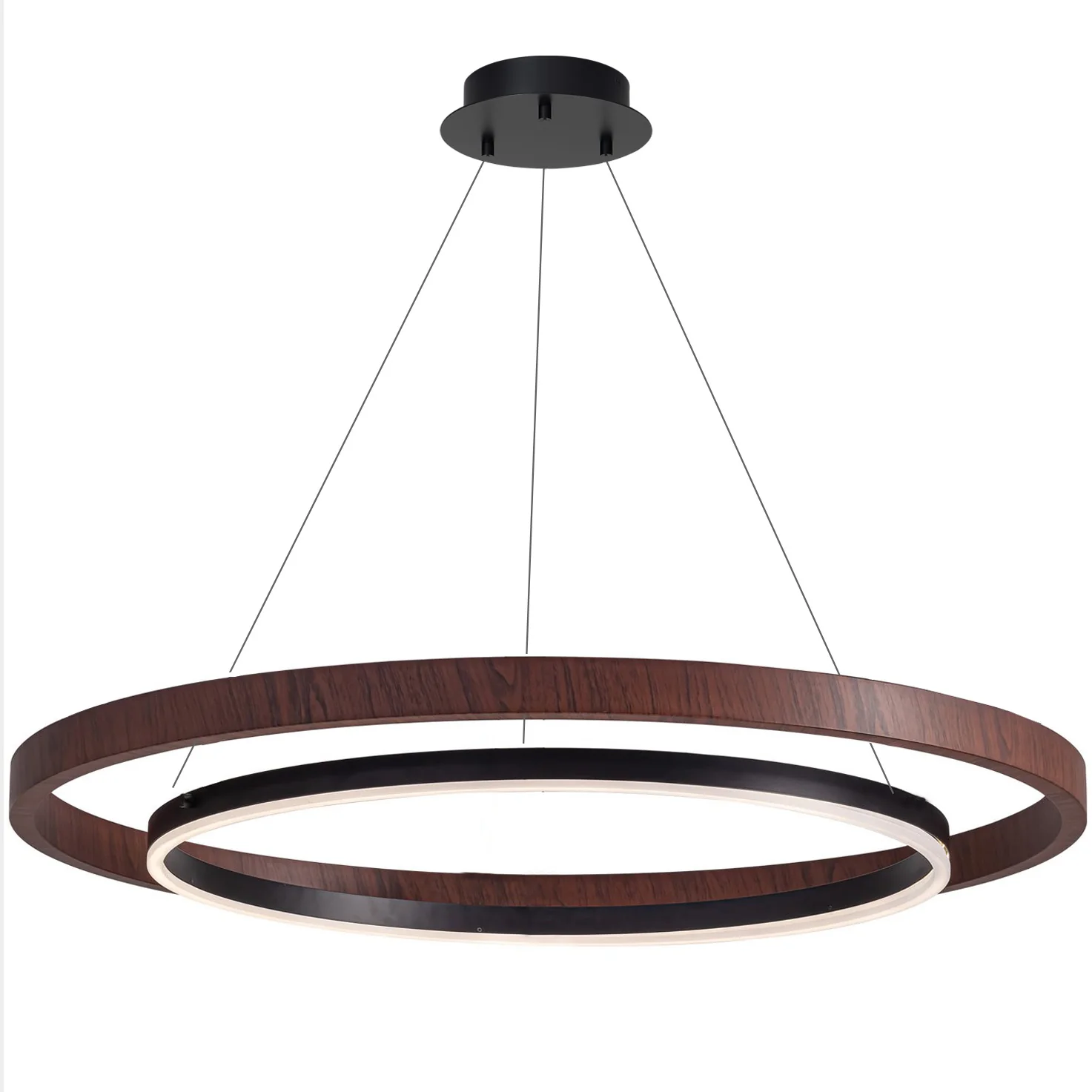 WOMO Circular Led Wood Chandelier-WM2492 - Image 13