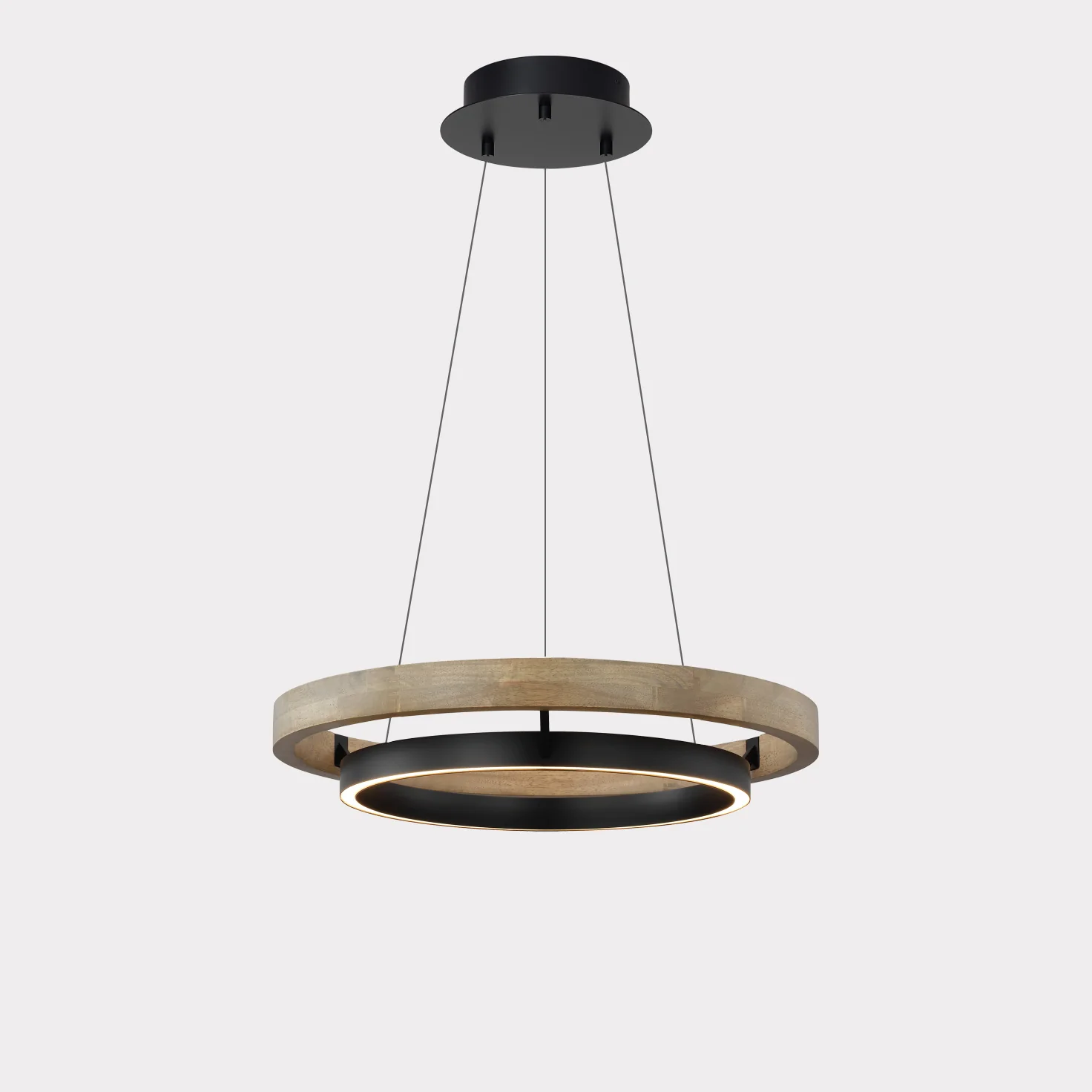 WOMO Circular Led Wood Chandelier-WM2492 - Image 14