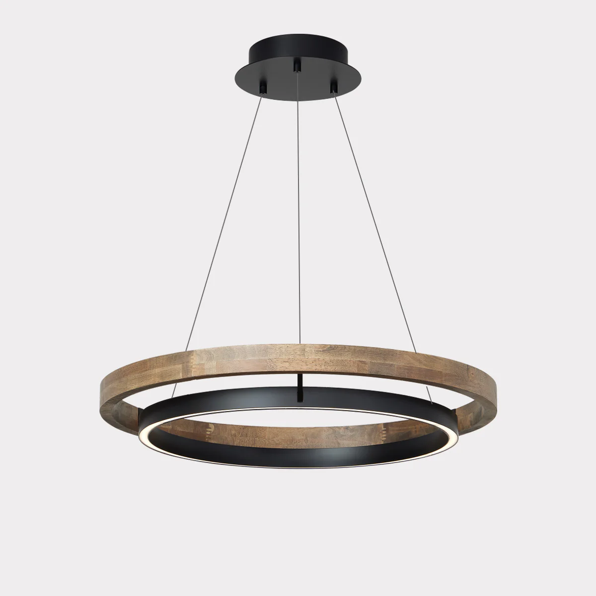 WOMO Circular Led Wood Chandelier-WM2492 - Image 15