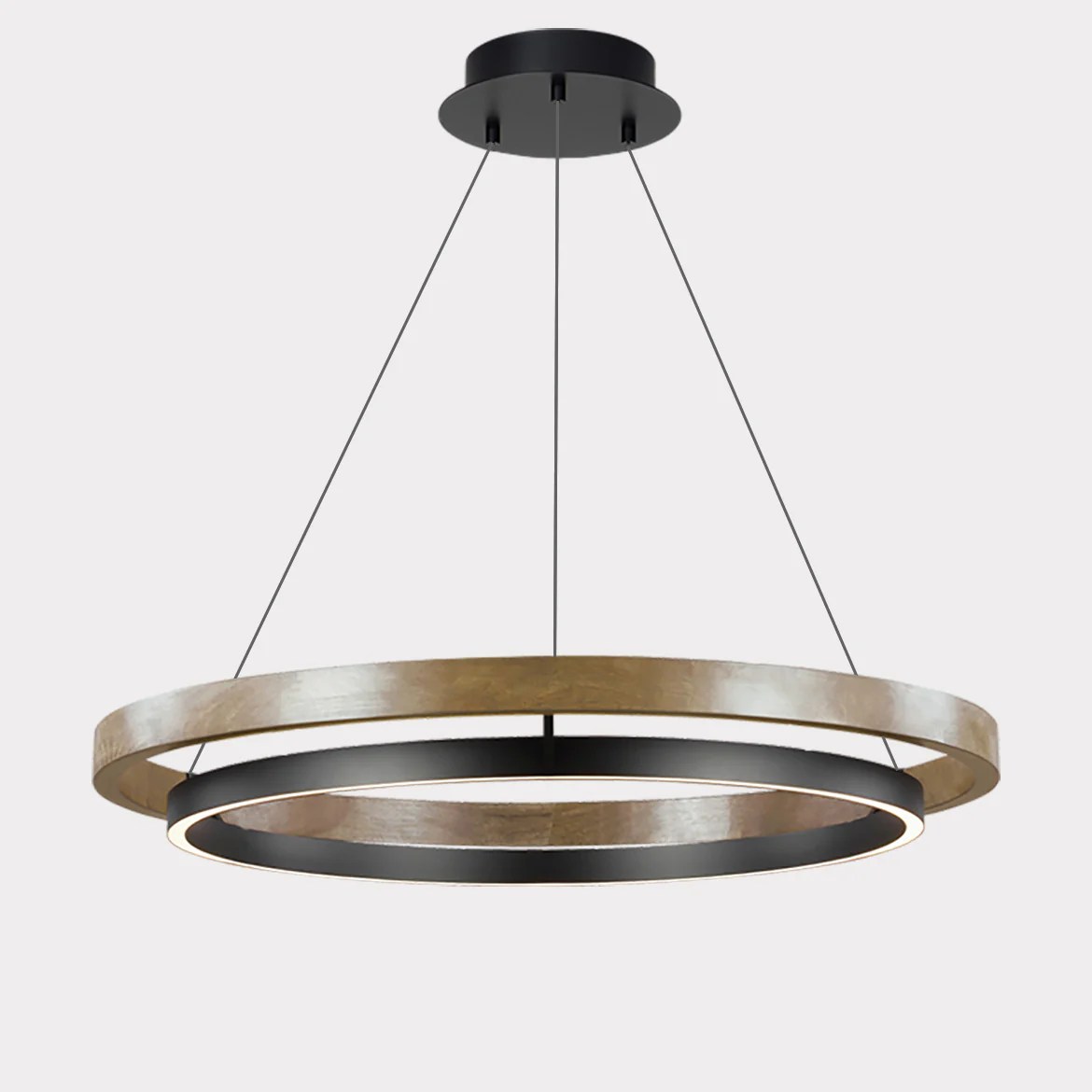 WOMO Circular Led Wood Chandelier-WM2492 - Image 16