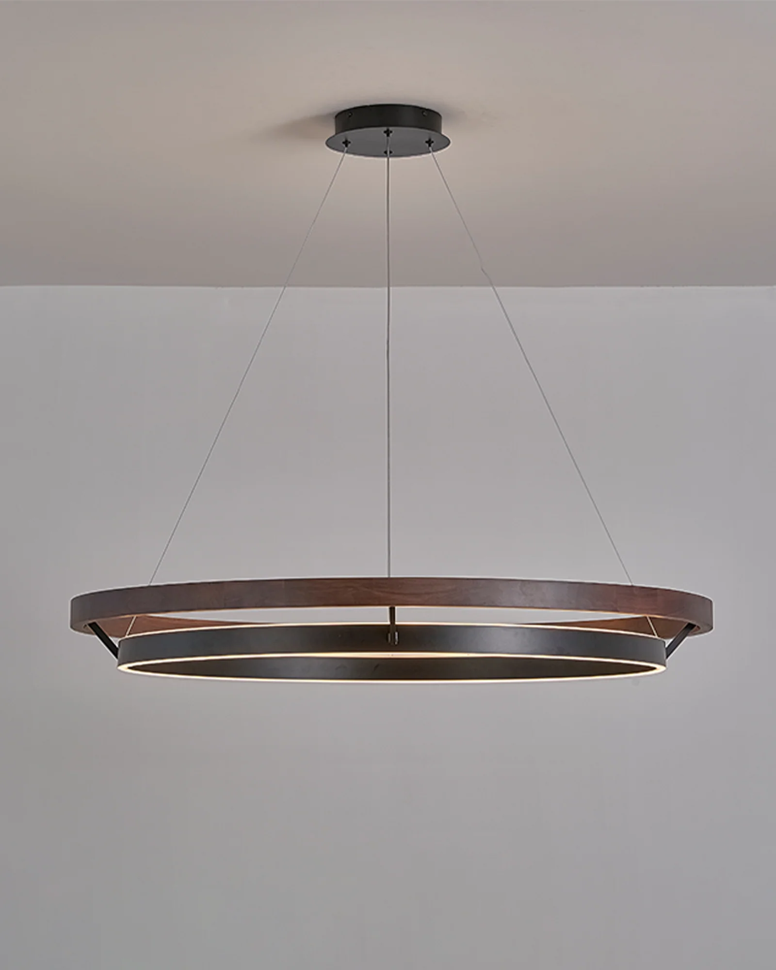 WOMO Circular Led Wood Chandelier-WM2492 - Image 26