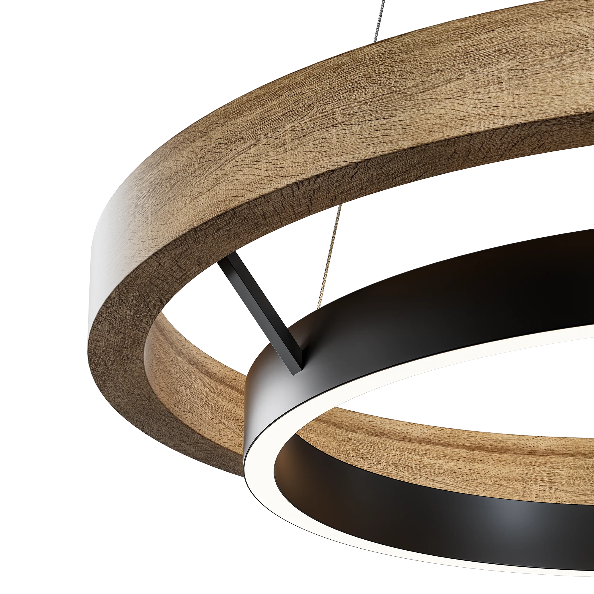 WOMO Circular Wood Led Chandelier-WM2492 - Image 22