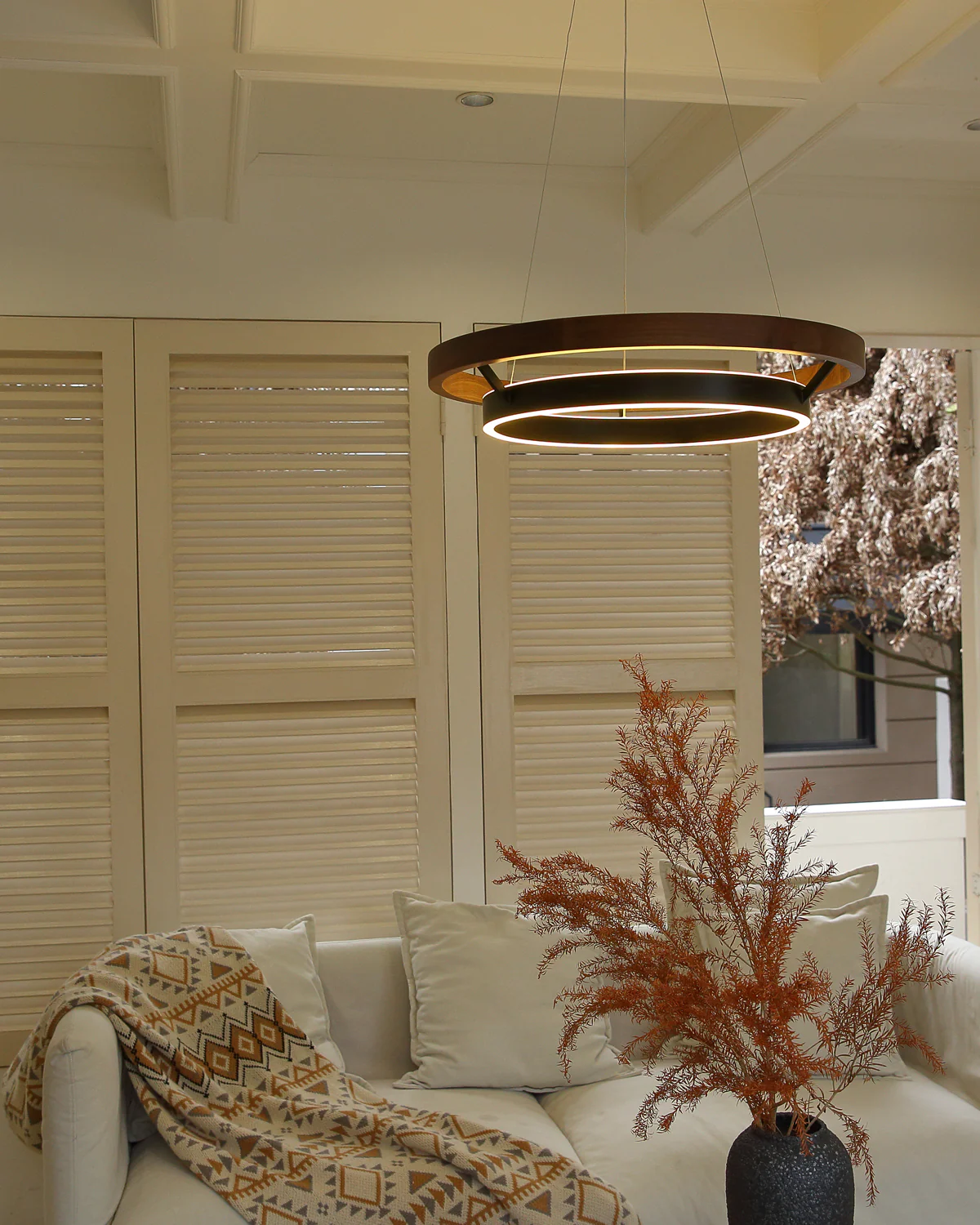 WOMO Circular Wood Led Chandelier-WM2492 - Image 28