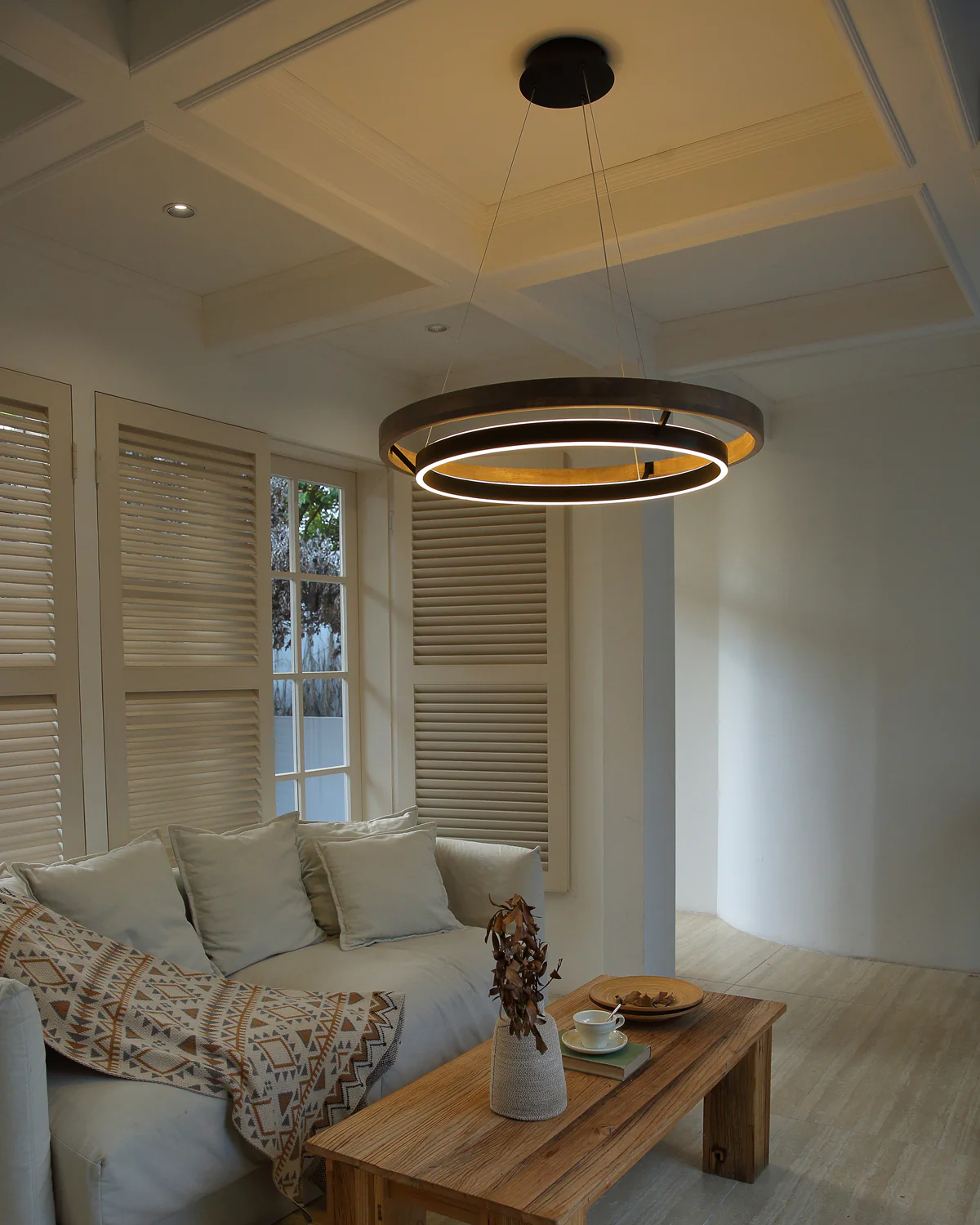 WOMO Circular Wood Led Chandelier-WM2492 - Image 32