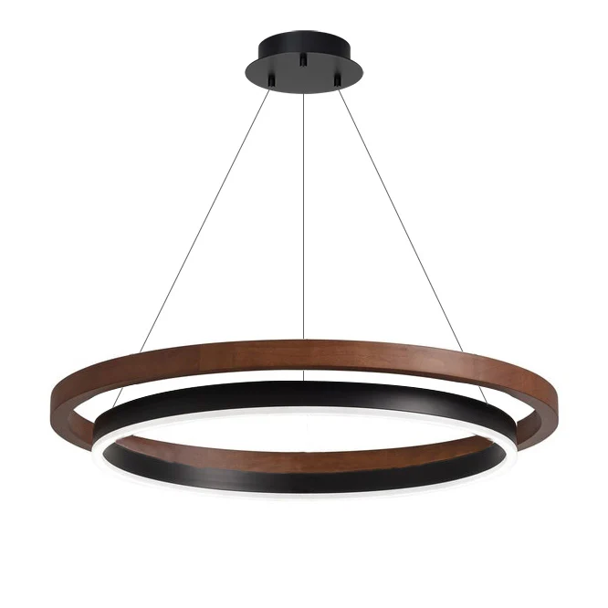 WOMO Circular Led Wood Chandelier-WM2492 - Image 12