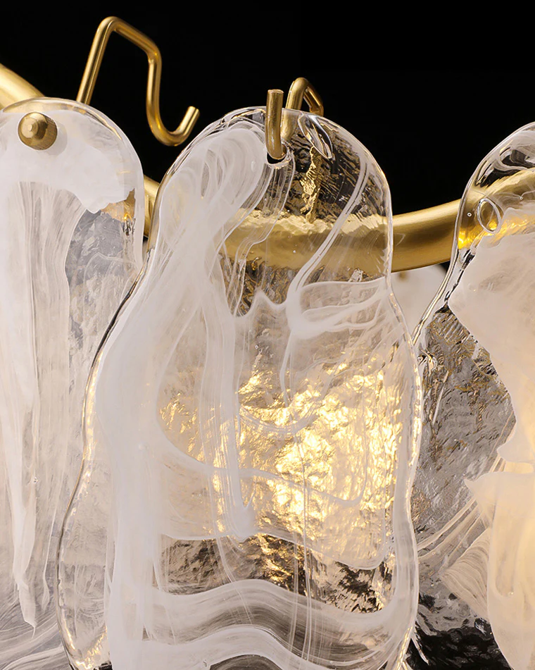 WOMO Cloud Glass Linear Chandelier-WM2358 - Image 6