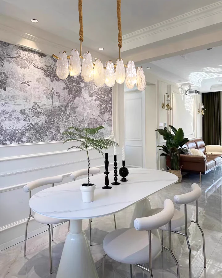 WOMO Cloud Glass Linear Chandelier-WM2358 - Image 3