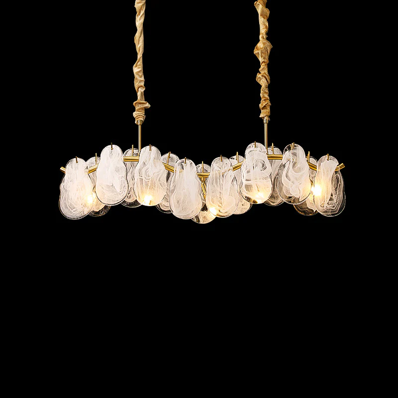 WOMO Cloud Glass Linear Chandelier-WM2358 - Image 7