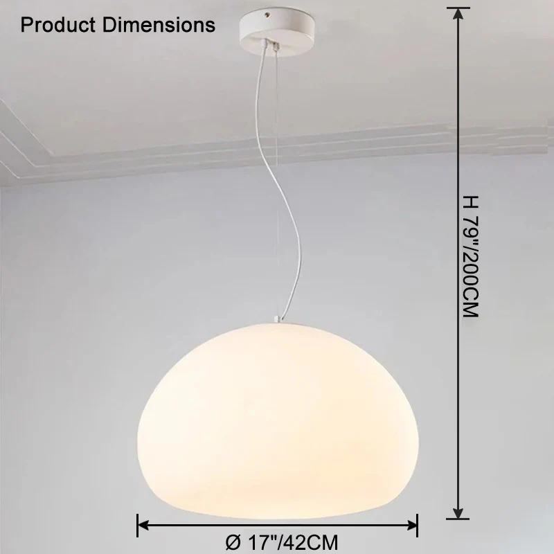 WOMO Cloud Glass Pendant Light-WM2503 - Image 20