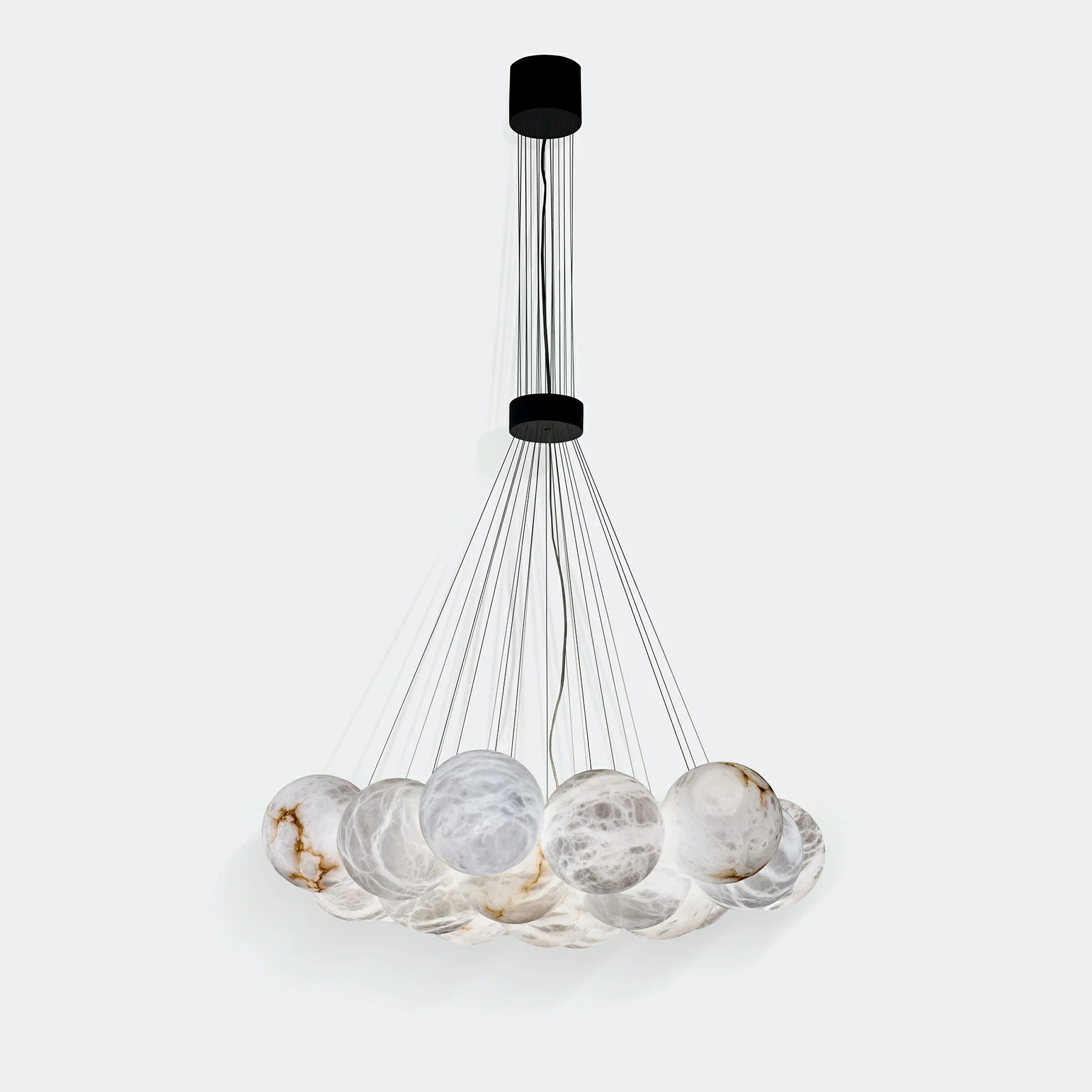 WOMO Cluster Globe Alabaster Pendant Chandelier-WM2865 - Image 10