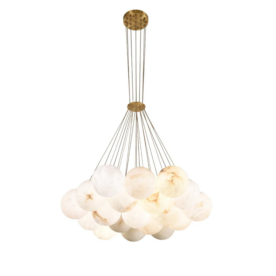 WOMO Cluster Globe Alabaster Pendant Chandelier-WM2865 - Image 18