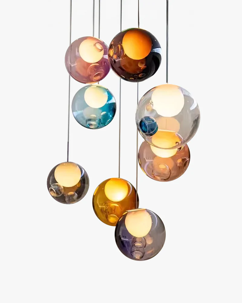 WOMO Cluster Globe Glass Pendant Light-WM3002