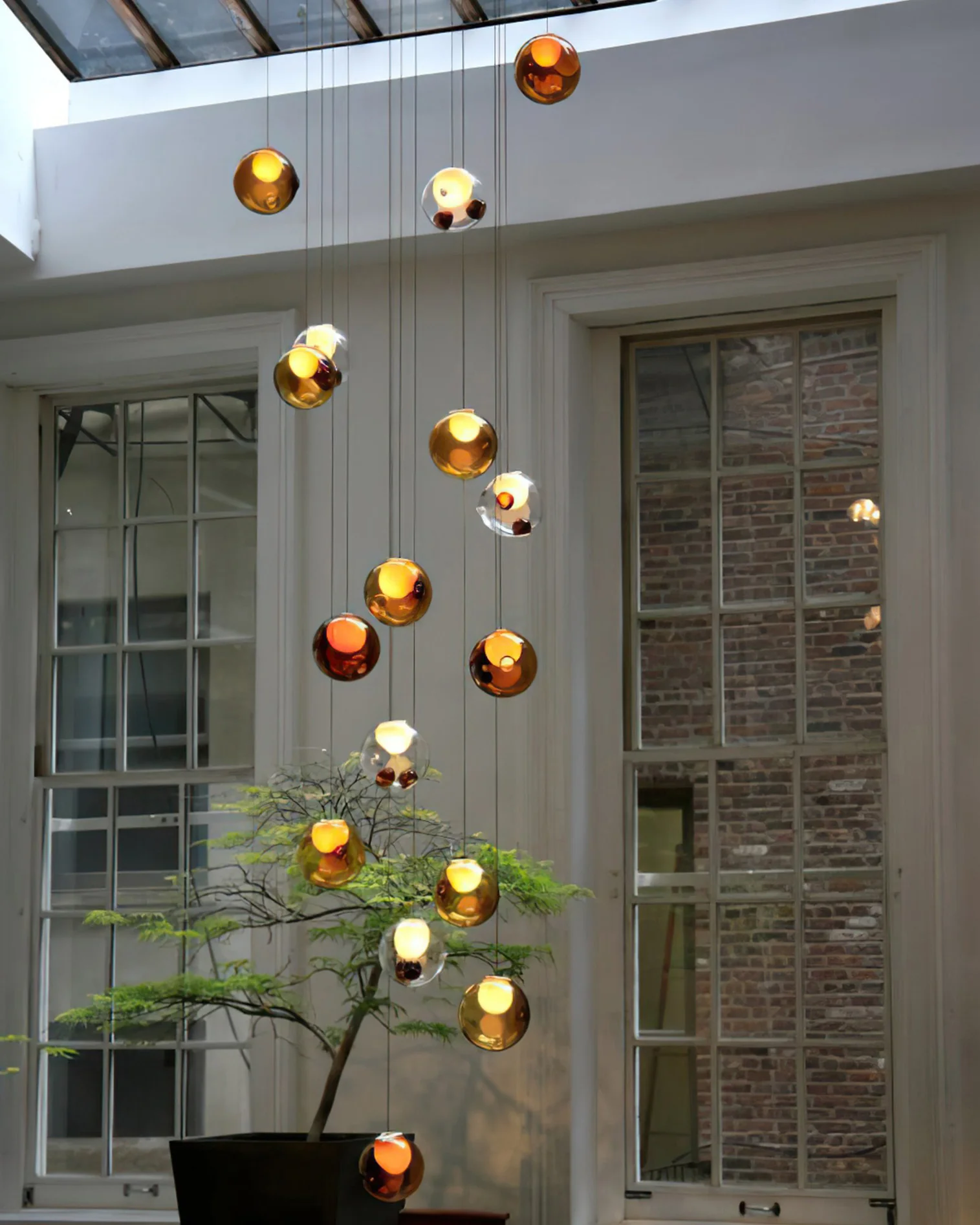 WOMO Cluster Globe Glass Pendant Light-WM3002 - Image 12