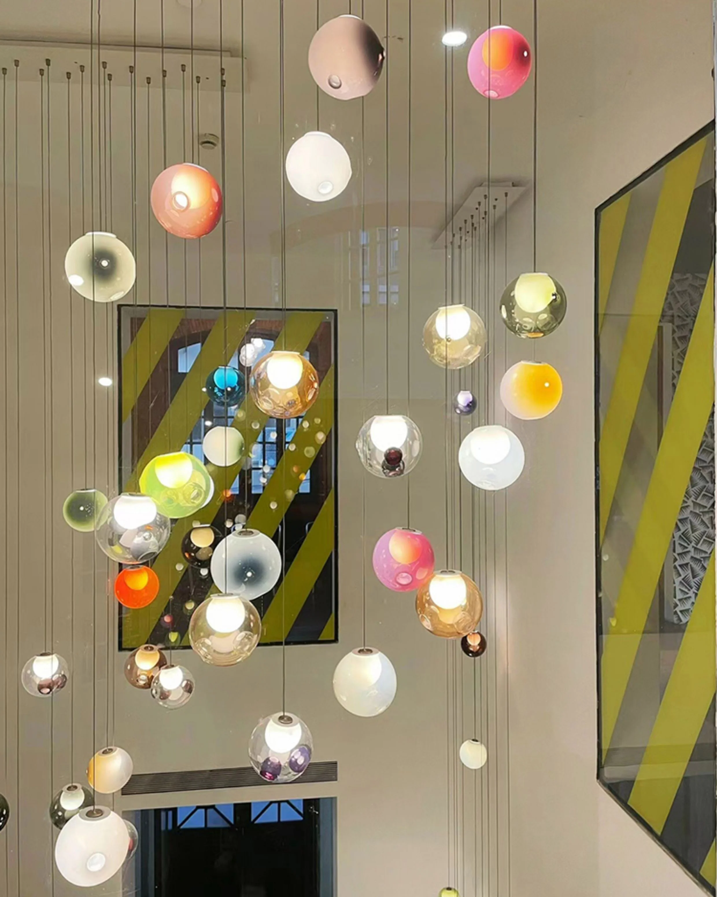 WOMO Cluster Globe Glass Pendant Light-WM3002 - Image 3