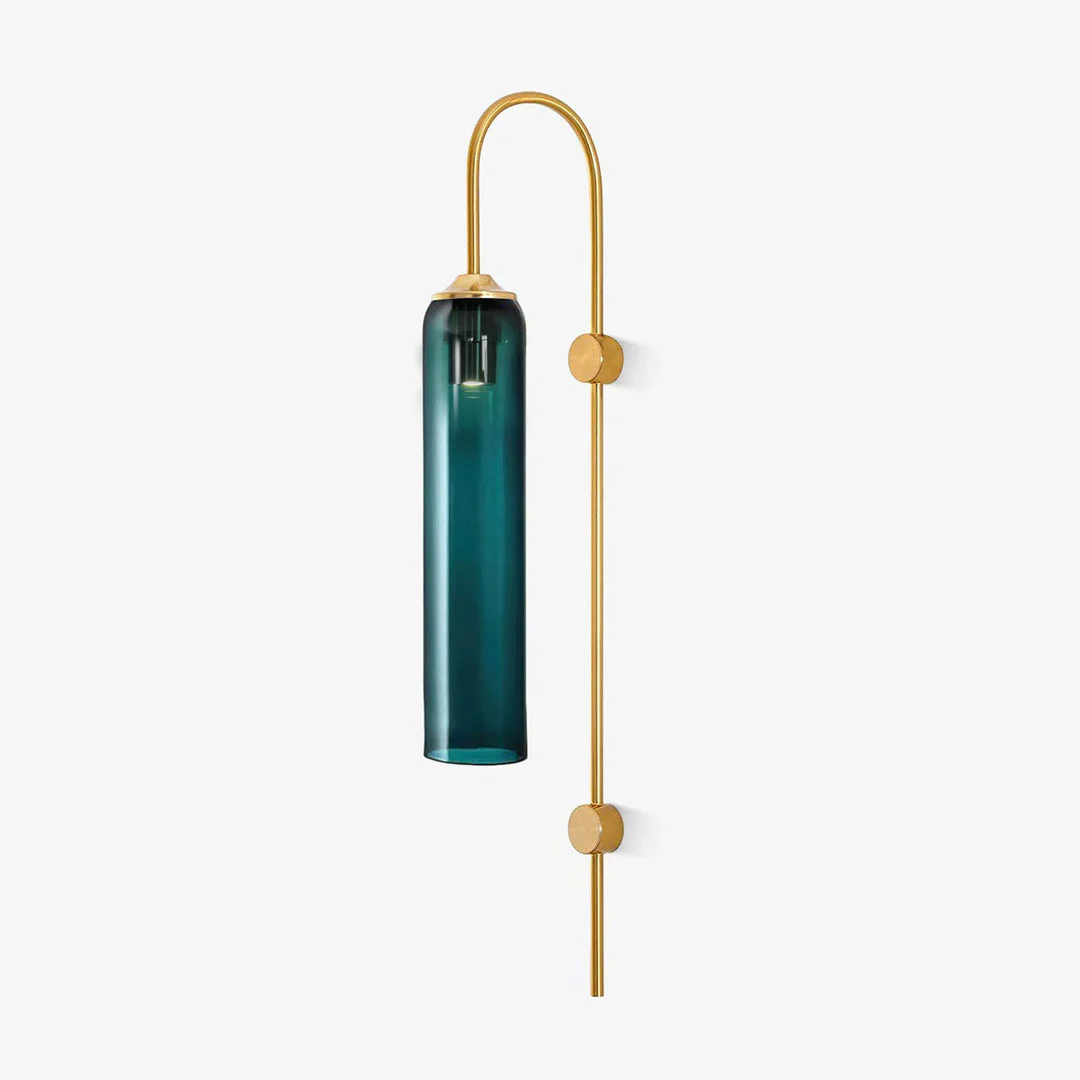 WOMO Colored Glass Cylinder Arched Wall Sconce-WM6109 - Image 26