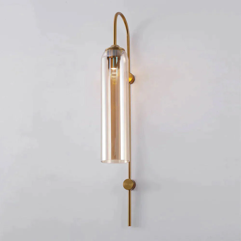 WOMO Colored Glass Cylinder Arched Wall Sconce-WM6109 - Image 27