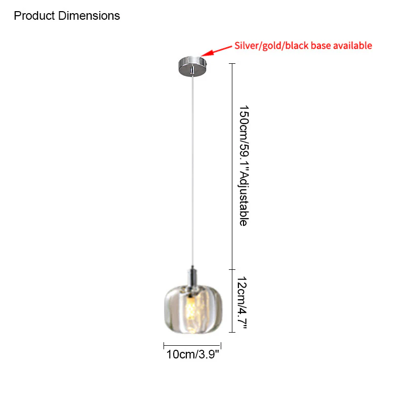 WOMO Colored Glass Multi Pendant Chandelier-WM2111 - Image 26