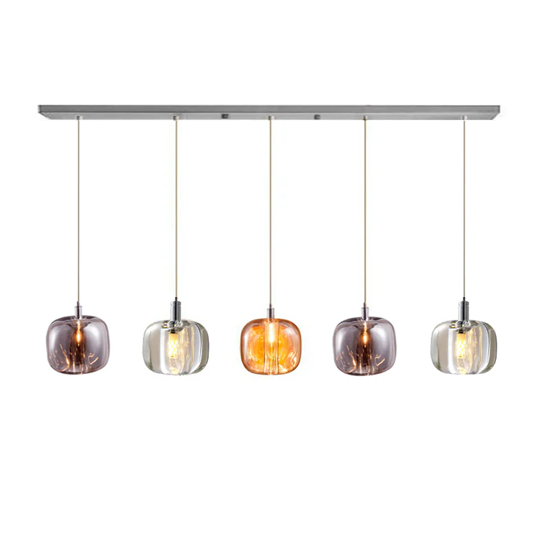 WOMO Colored Glass Multi Pendant Chandelier-WM2111 - Image 31