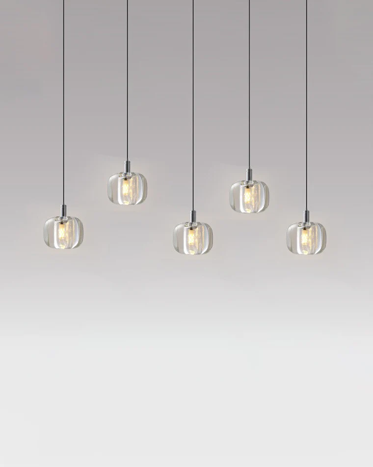 WOMO Colored Glass Multi Pendant Chandelier-WM2111 - Image 10