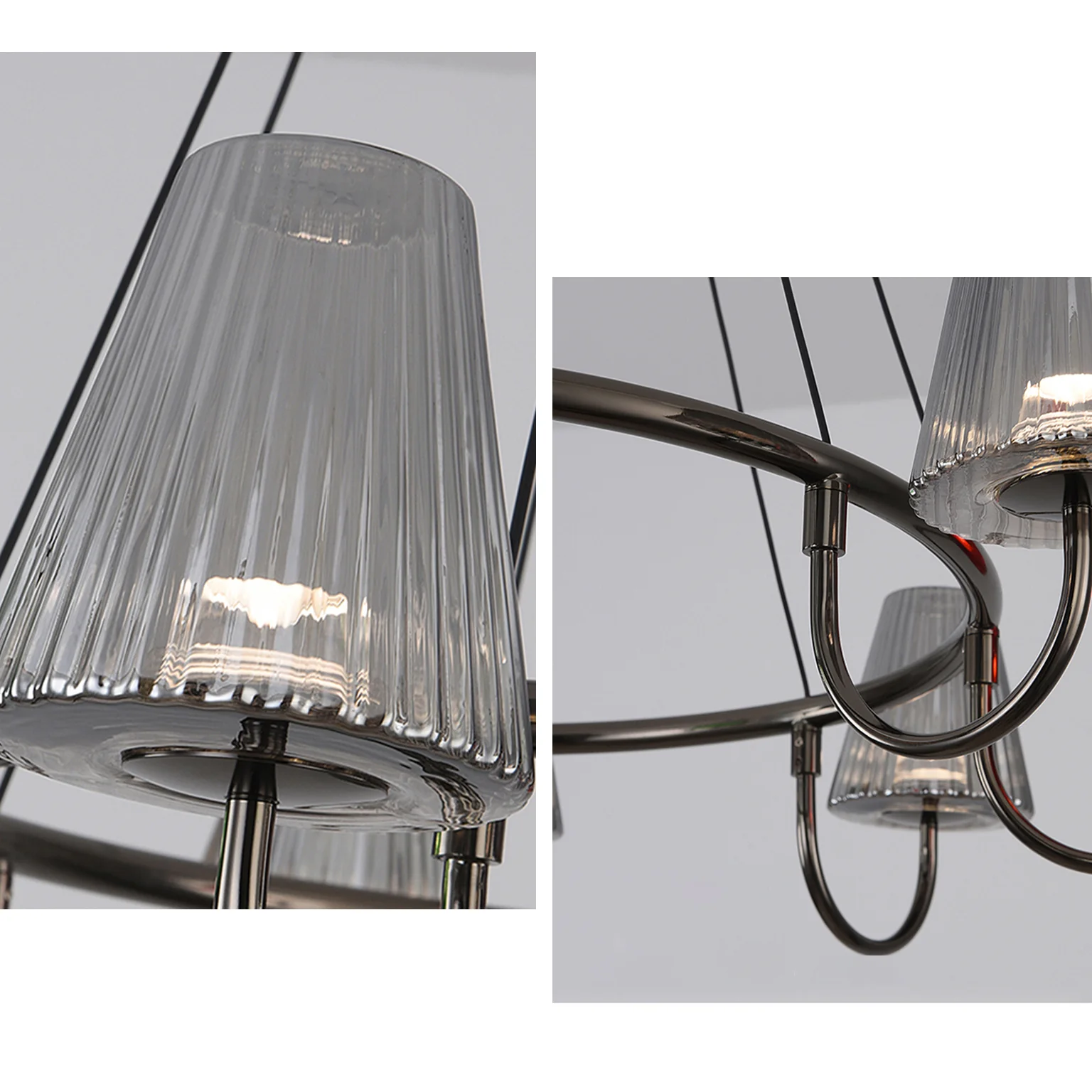 WOMO Colorful Glass Shaded Chandelier-WM3019 - Image 9