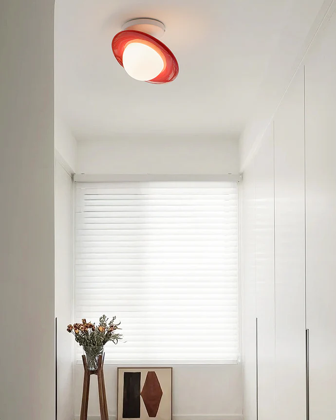 WOMO Colorful Globe Semi Flush Mount Ceiling Light-WM1205 - Image 3