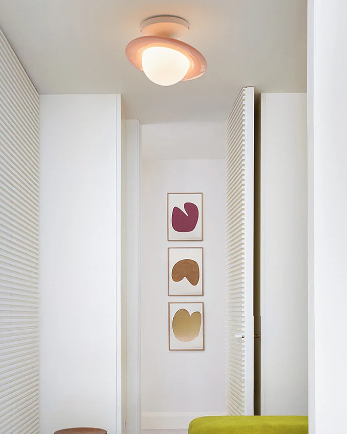 WOMO Colorful Globe Semi Flush Mount Ceiling Light-WM1205 - Image 4