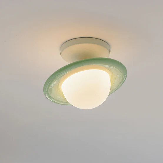 WOMO Colorful Globe Semi Flush Mount Ceiling Light-WM1205 - Image 9