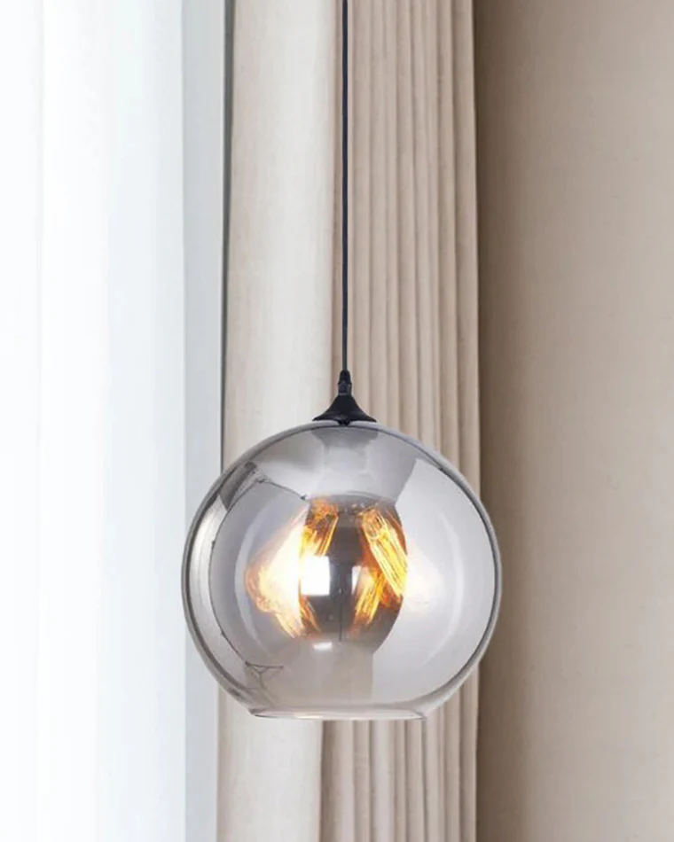 WOMO Coloured Glass Globe Pendant Light-WM2500 - Image 20