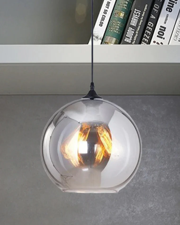 WOMO Coloured Glass Globe Pendant Light-WM2500 - Image 21