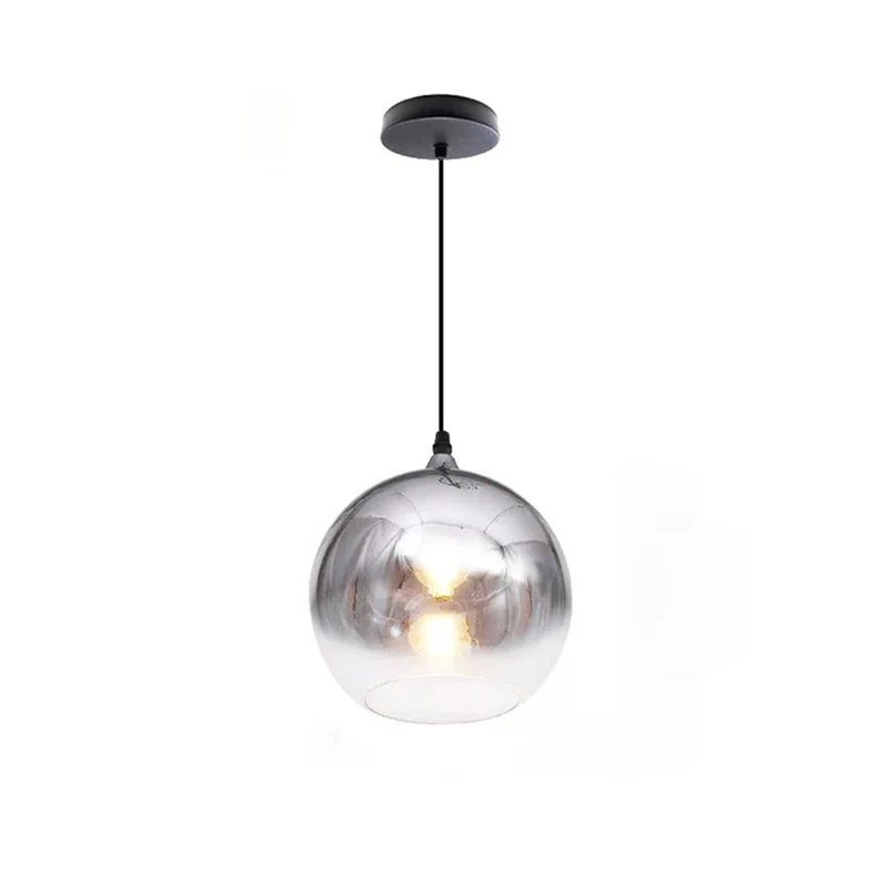 WOMO Coloured Glass Globe Pendant Light-WM2500 - Image 24