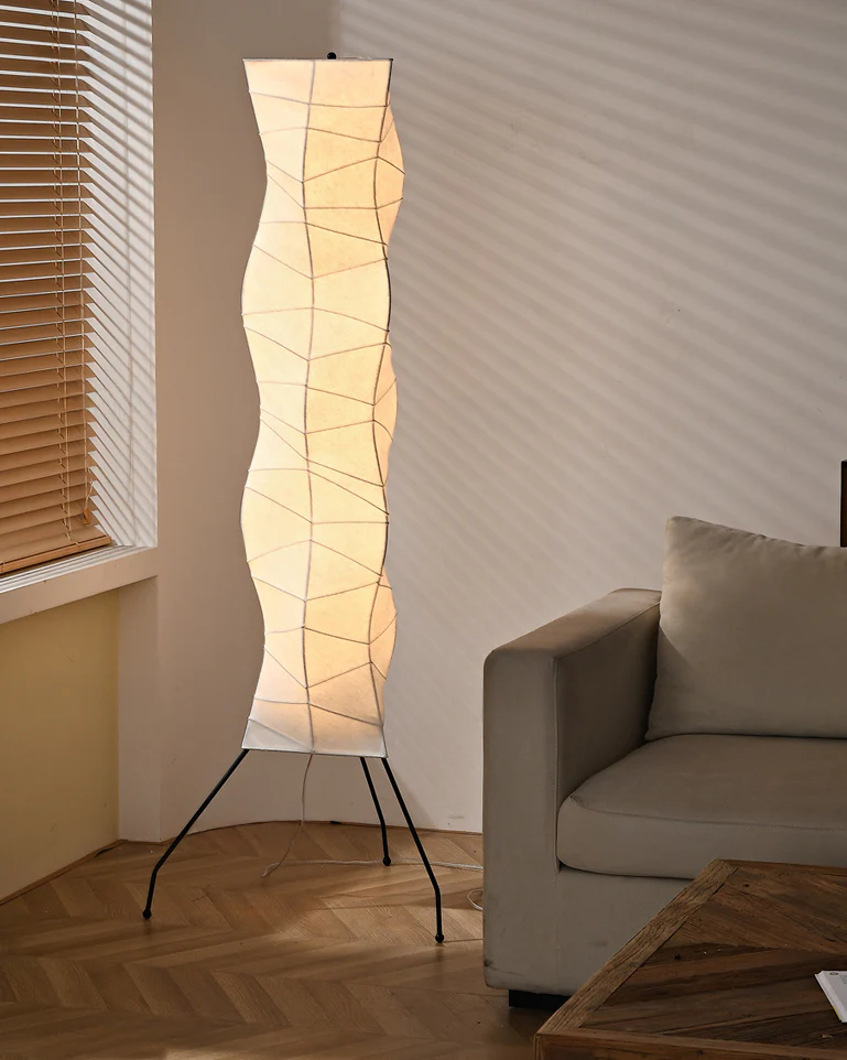 WOMO Column Silk Floor Lamp-WM7094 - Image 3