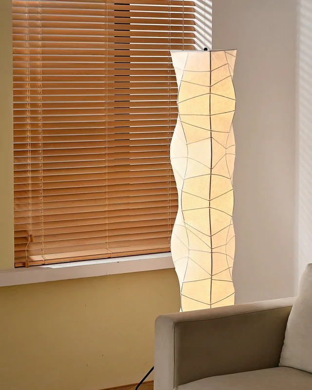 WOMO Column Silk Floor Lamp-WM7094 - Image 7