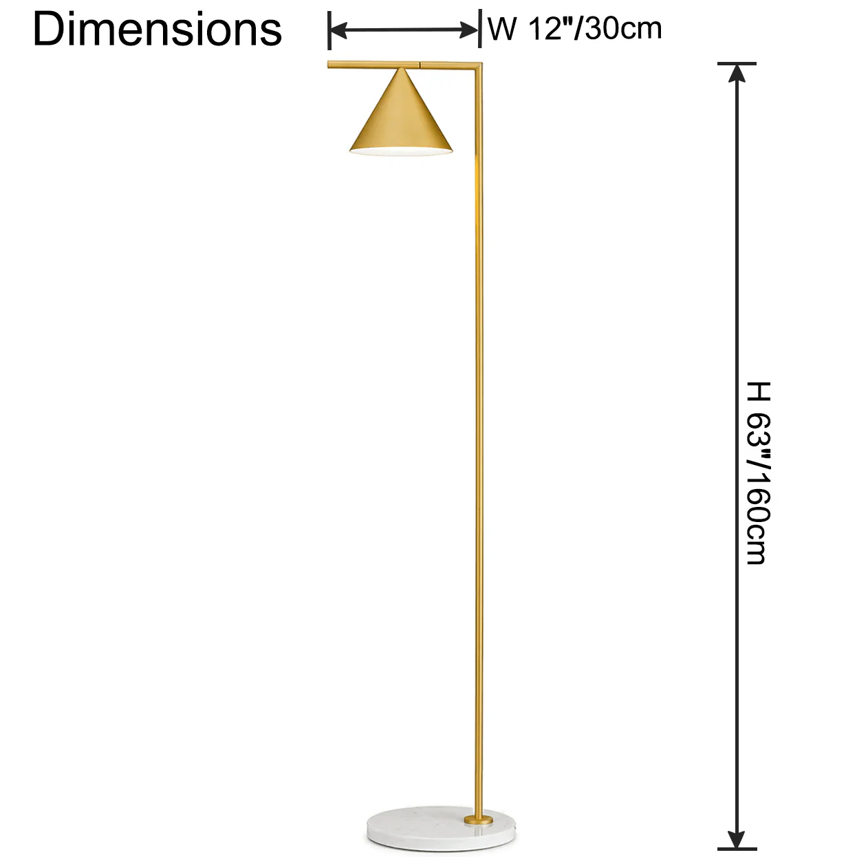 WOMO Cone Adjustable Floor Lamp-WM7132 - Image 27