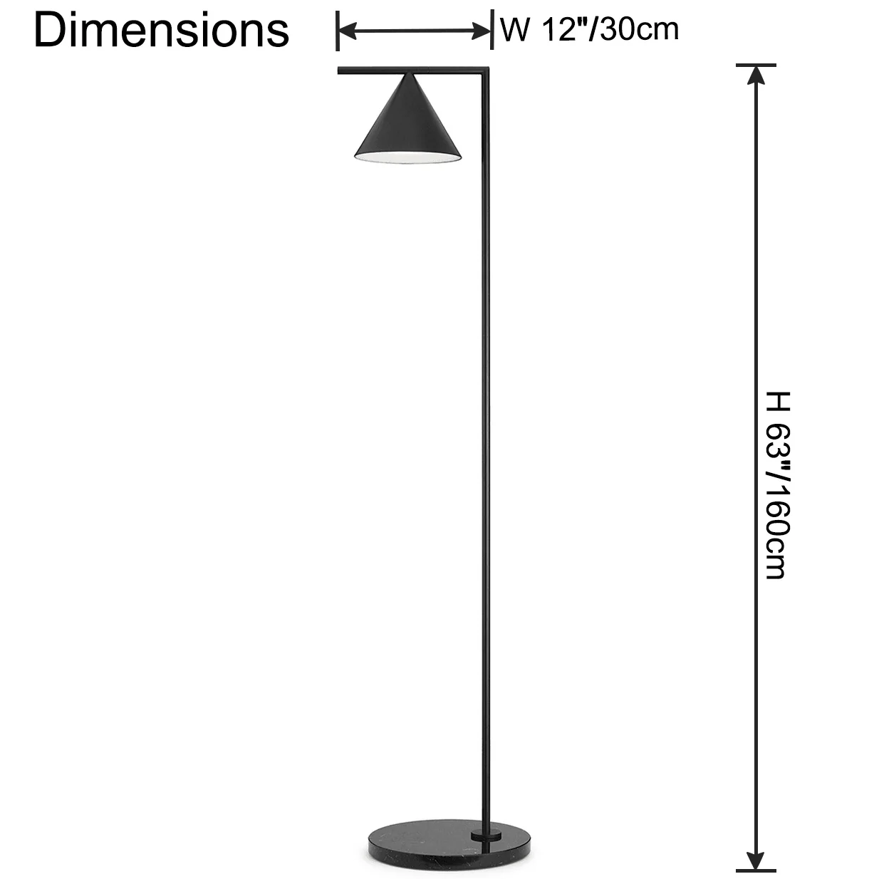 WOMO Cone Adjustable Floor Lamp-WM7132 - Image 29