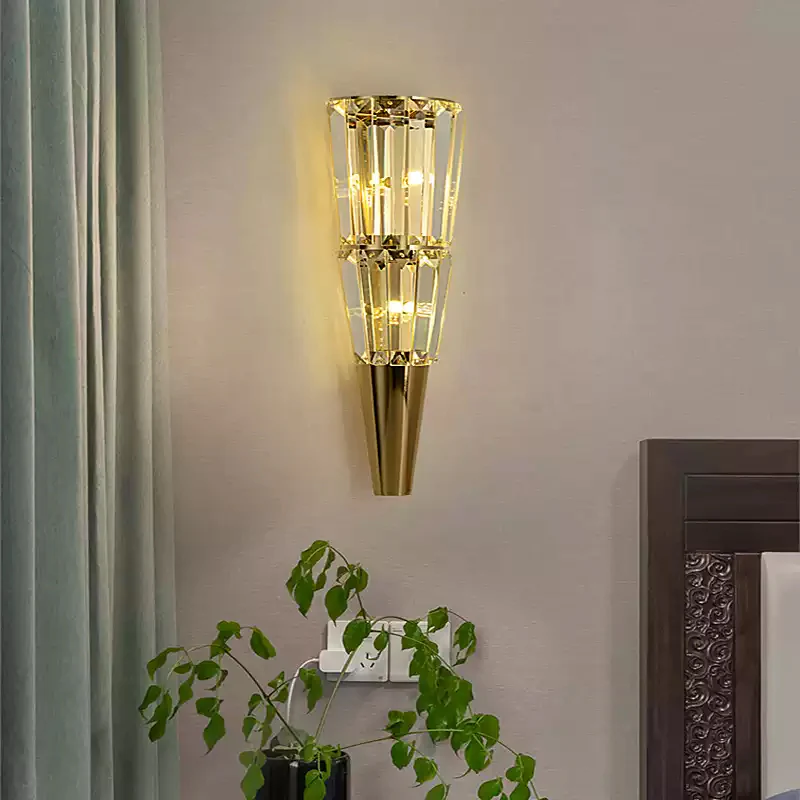 WOMO Cone Crystal Wall Sconce -WM6163 - Image 3
