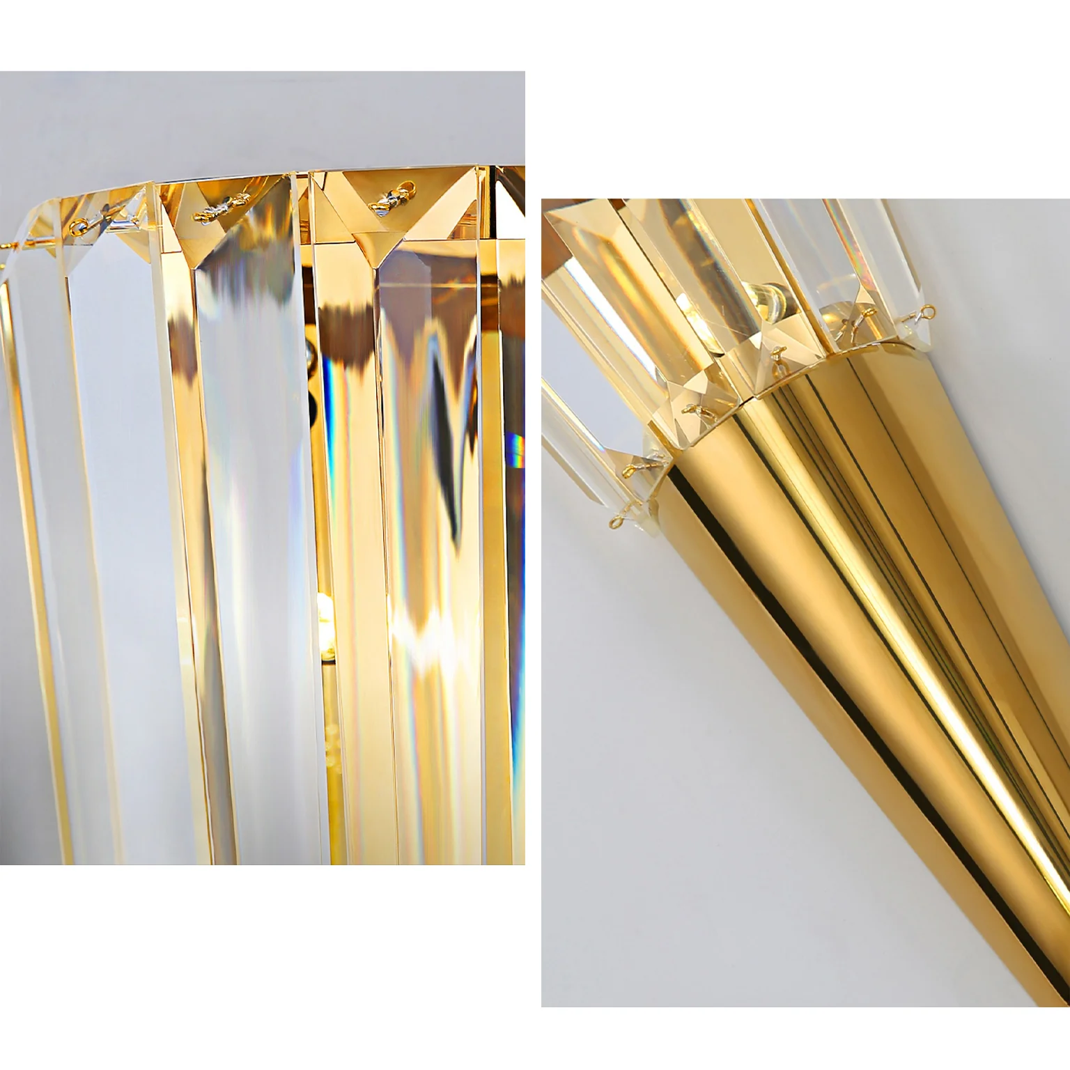 WOMO Cone Crystal Wall Sconce -WM6163 - Image 8
