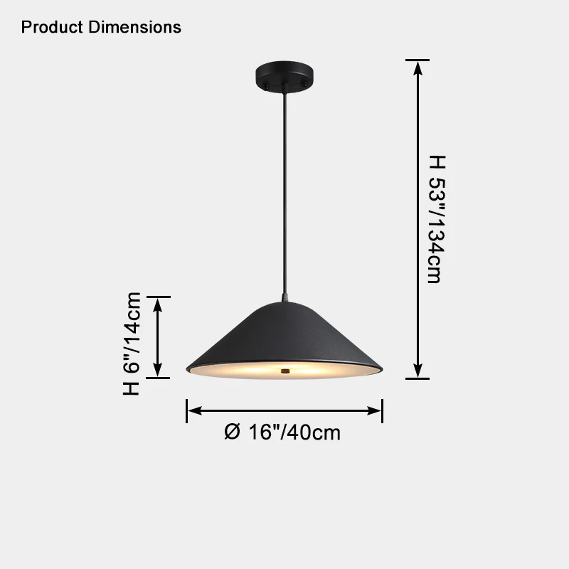 WOMO Cone Metal Pendant LIght-WM2606 - Image 13