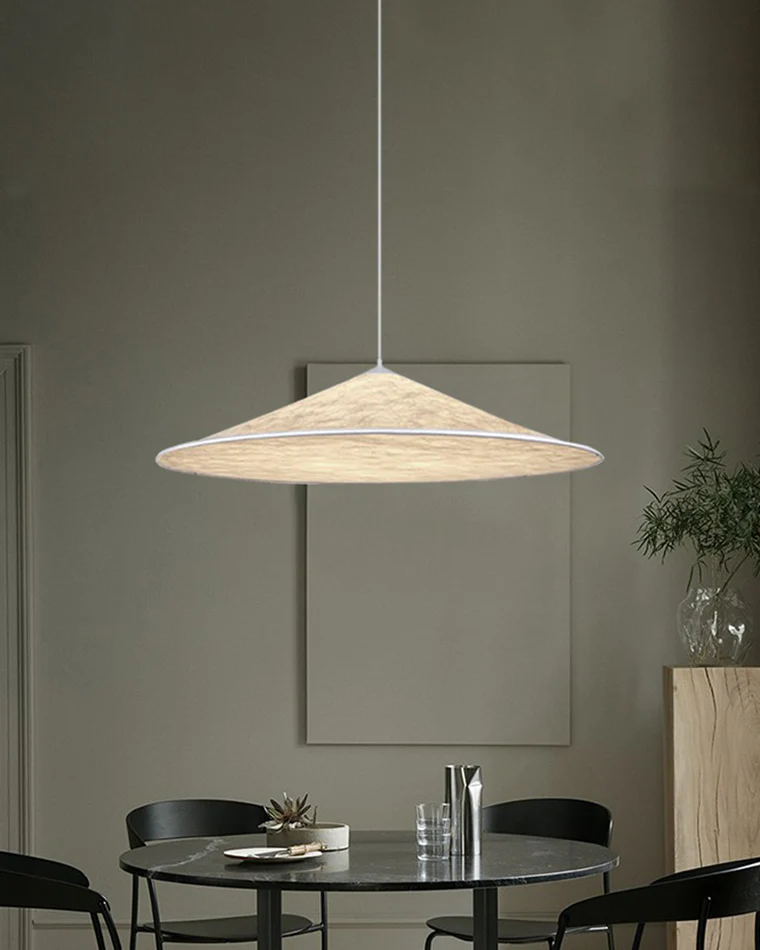 WOMO Fabric Cone Pendant Light-WM2729 - Image 2