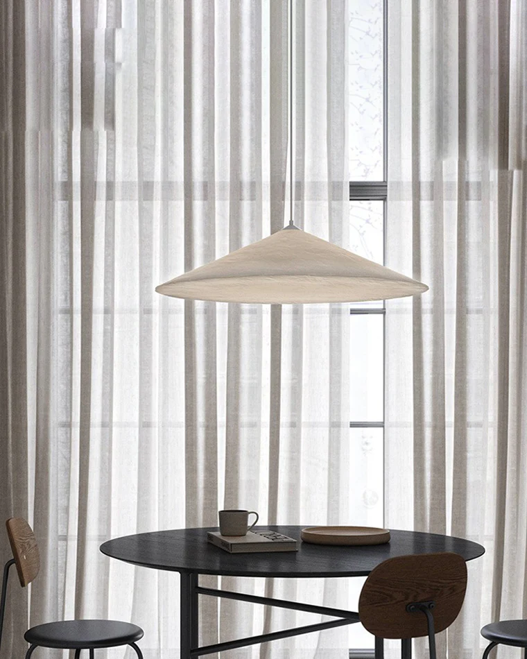 WOMO Fabric Cone Pendant Light-WM2729 - Image 3