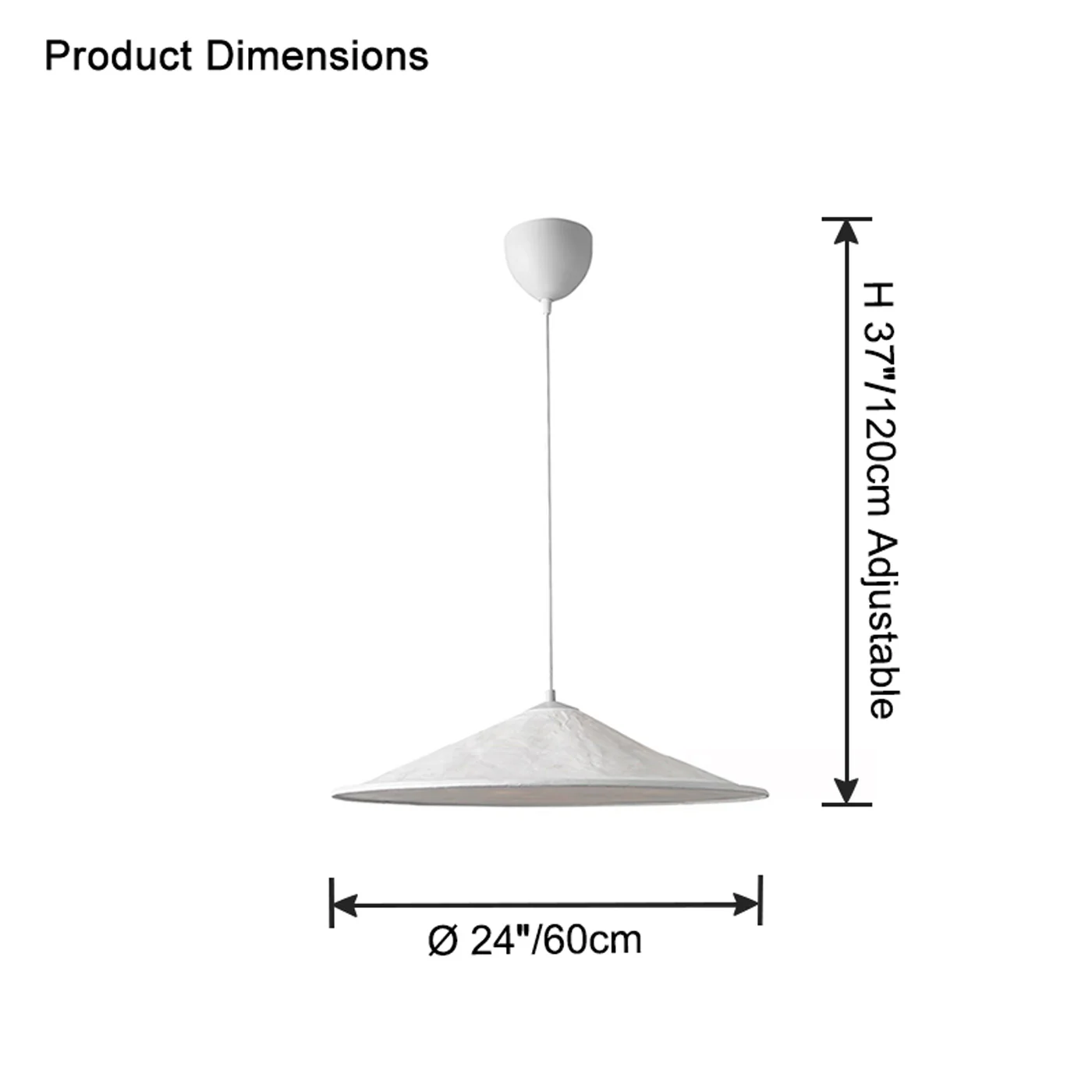 WOMO Fabric Cone Pendant Light-WM2729 - Image 7