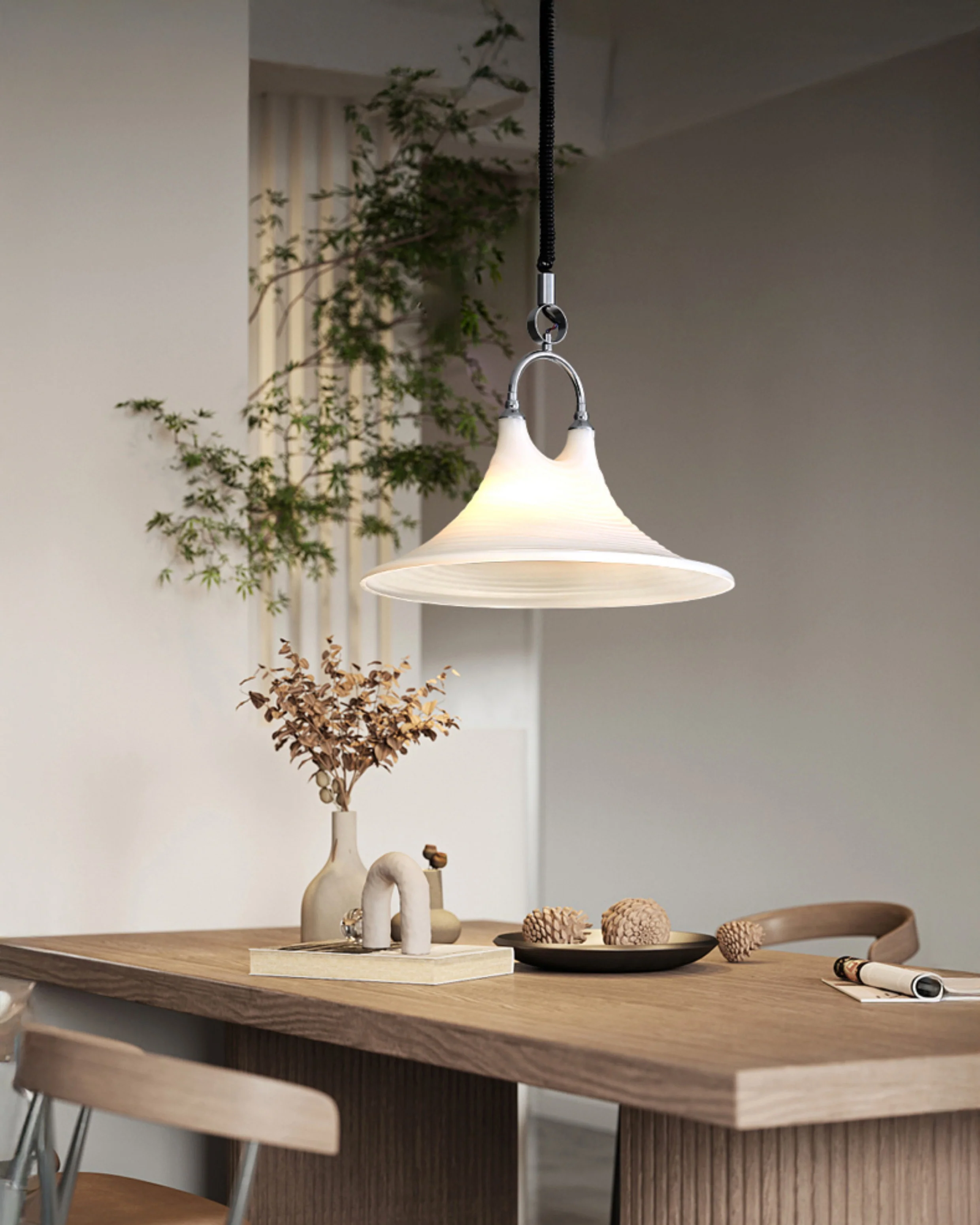 WOMO Cone Rise Fall Pendant Light-WM2866 - Image 9