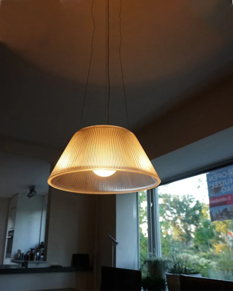 WOMO Conical Drum Glass Pendant Light-WM2788 - Image 13