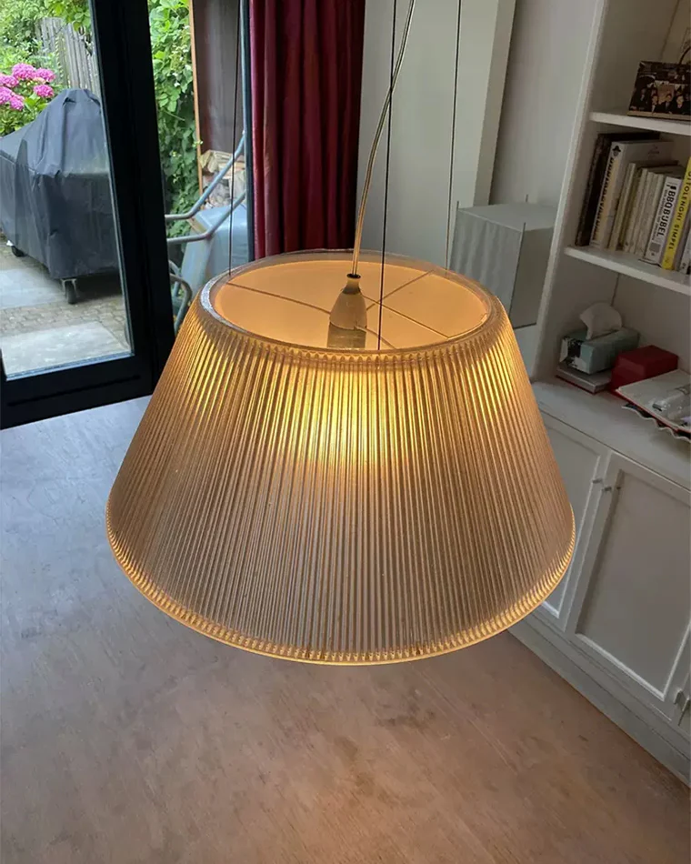 WOMO Conical Drum Glass Pendant Light-WM2788 - Image 14
