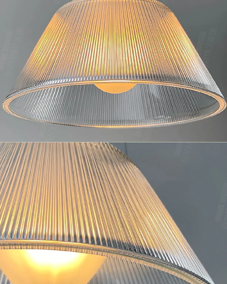 WOMO Conical Drum Glass Pendant Light-WM2788 - Image 16