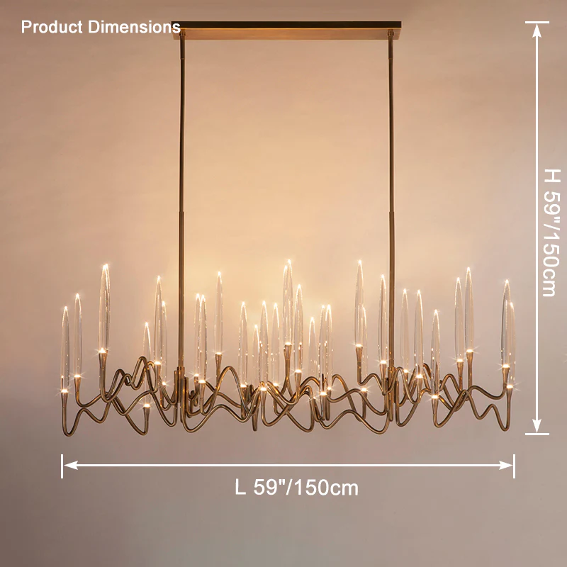 WOMO Crystal Candlestick Chandelier-WM2603 - Image 15