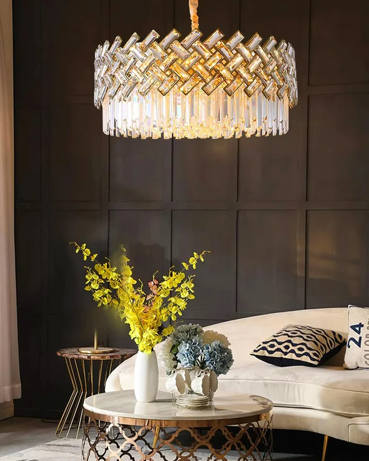 WOMO Shield Crystal Round Chandelier-WM2190 - Image 2