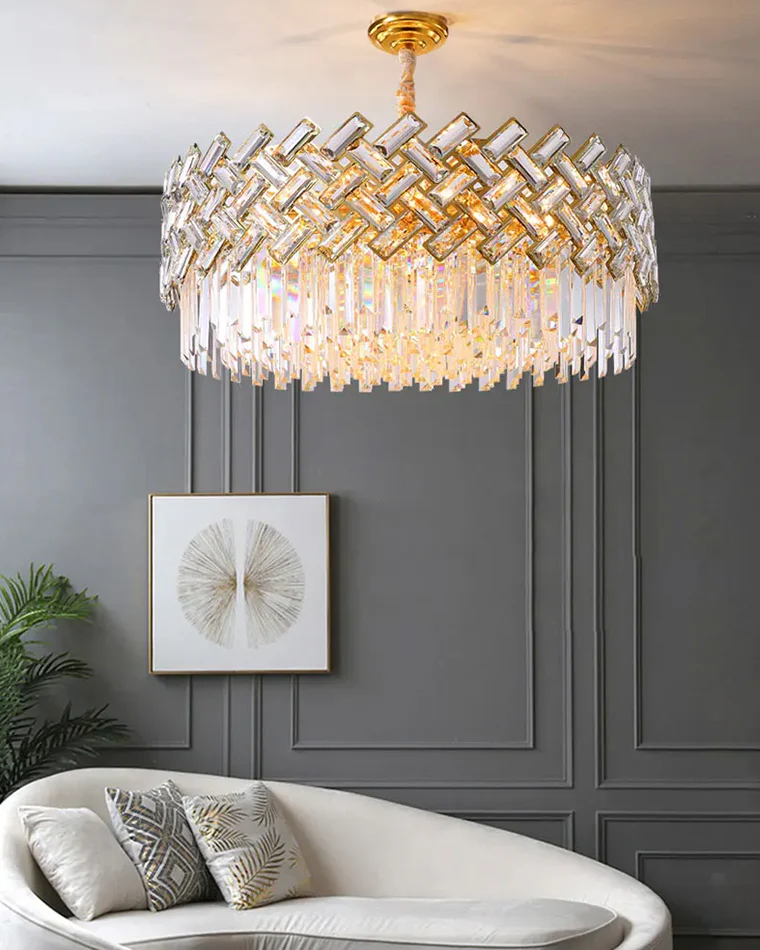 WOMO Shield Crystal Round Chandelier-WM2190 - Image 5
