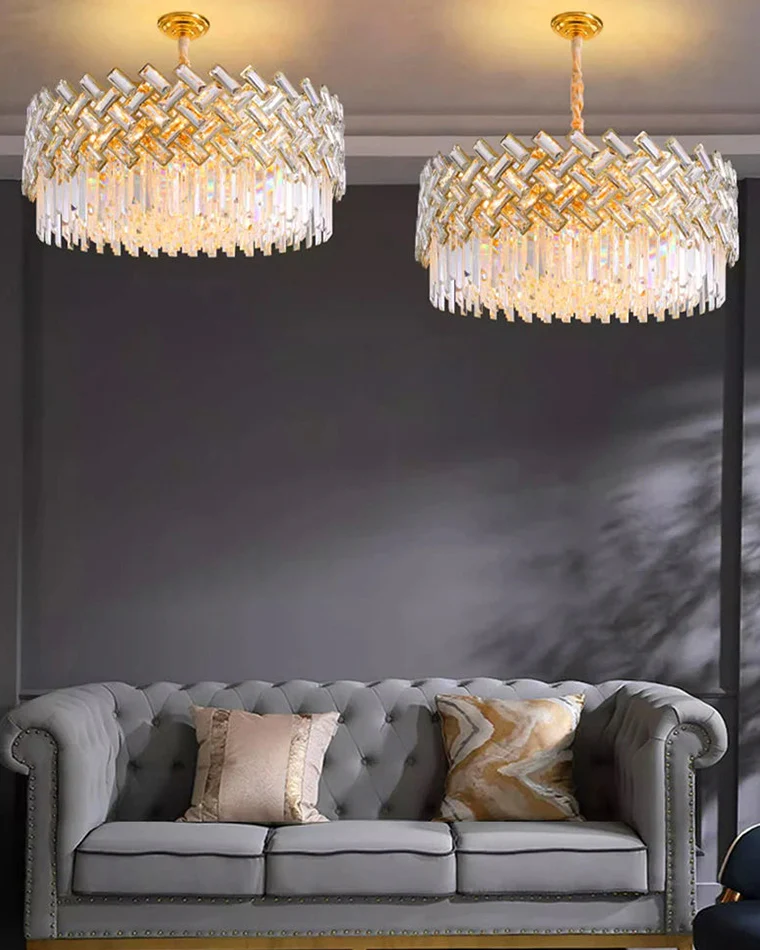 WOMO Shield Crystal Round Chandelier-WM2190 - Image 9